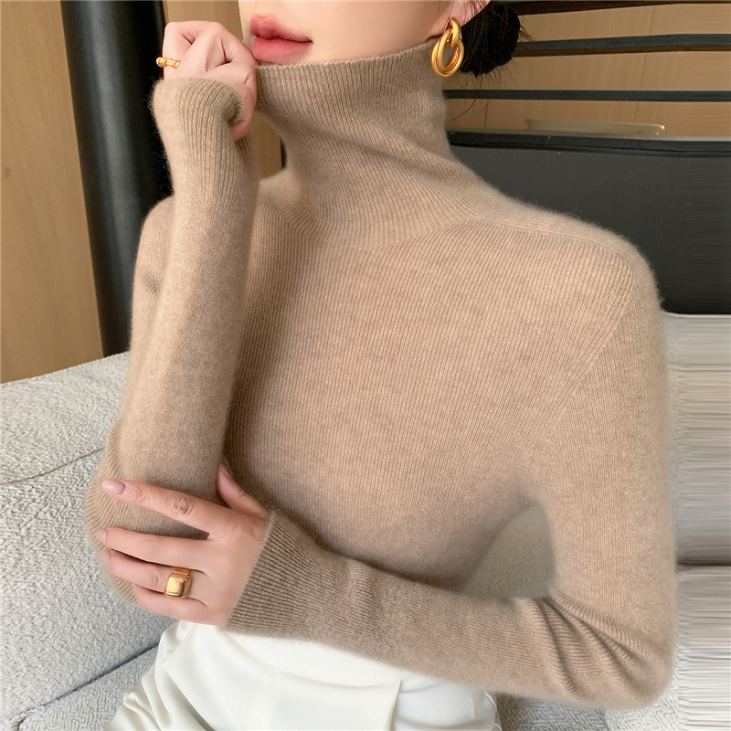 【有运费险】一线成衣新款韩系秋冬女装高领打底衫女内搭毛衣针织衫