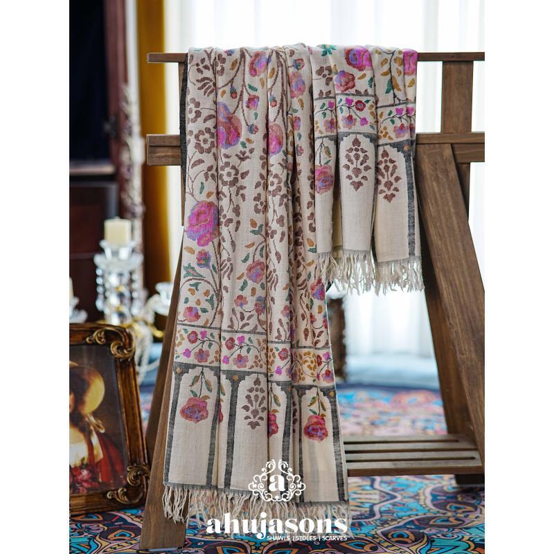 克什米尔pashmina披肩围巾卡尼 100*200 60090-H2232