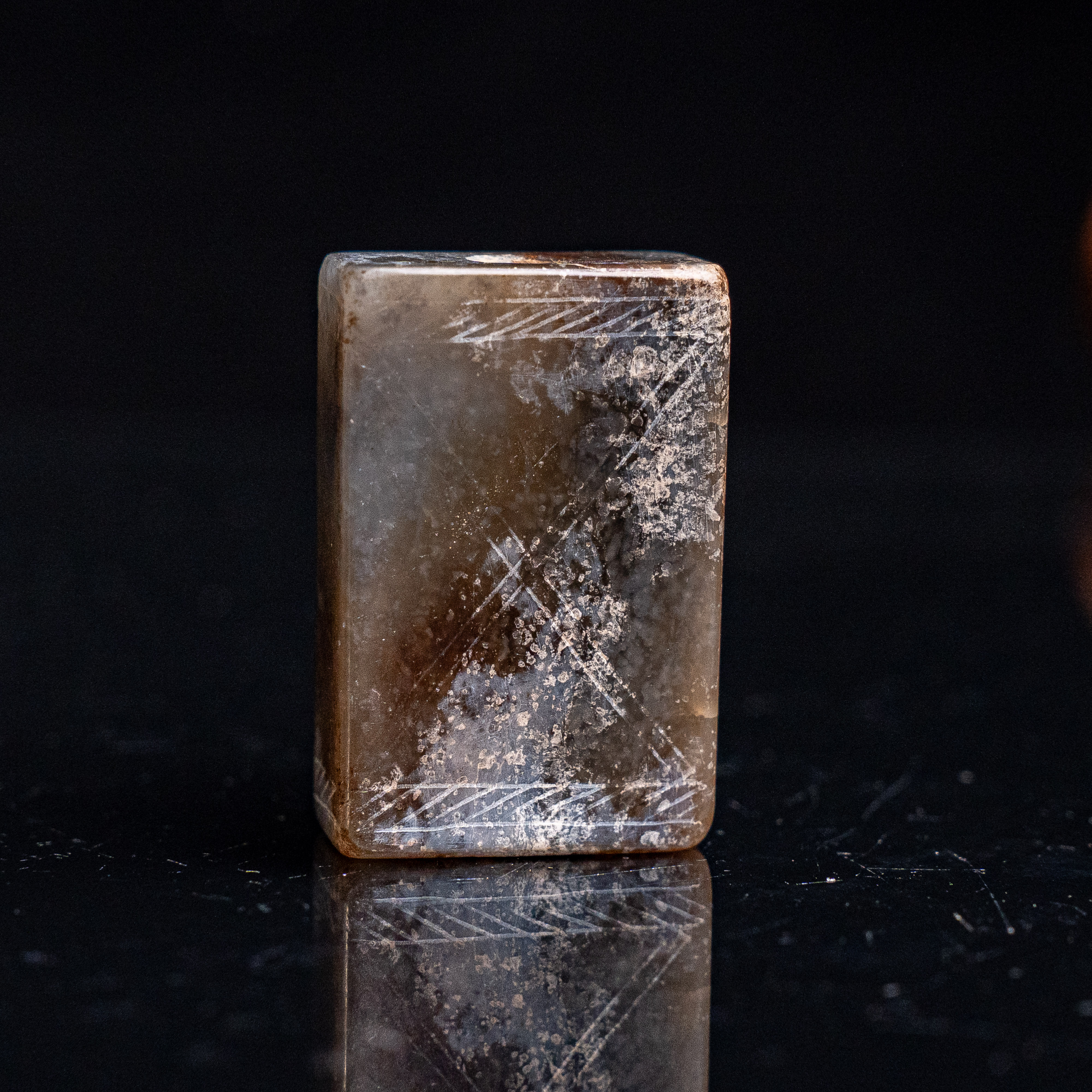 明代和田玉刻纹玉珒-LM