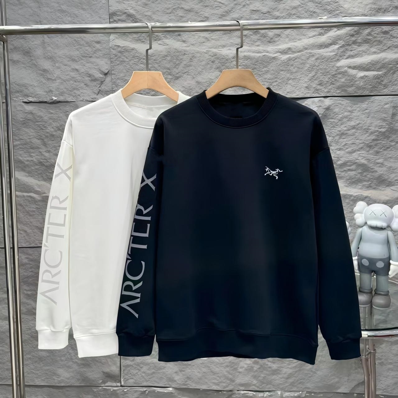 2025设计师小鸟男子上衣袖子印花套头秋季标准卫衣长袖圆领D191