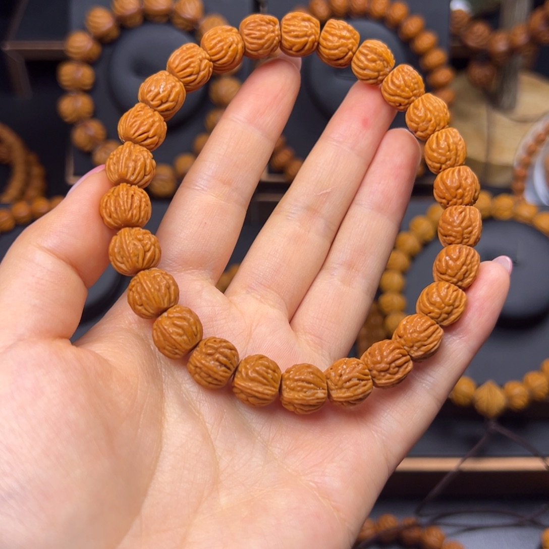 手串桃核火龙纹11手串