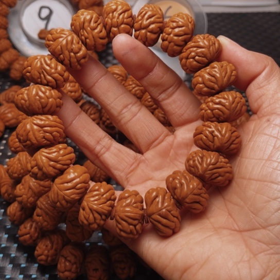 桃核手串龙纹桃核