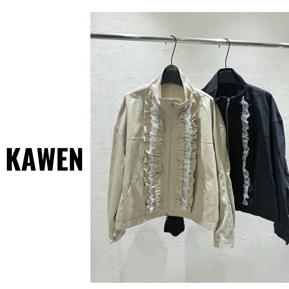 KW【南风阳光】南油欧货设计师款拉链款女秋季宽松时尚中短外套