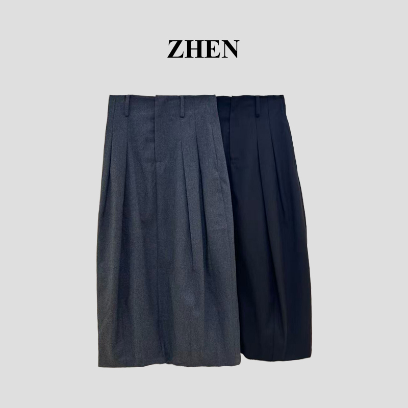 【ZHEN】25Y00368 2025新款秋冬外套职场风小众设计师款裤子