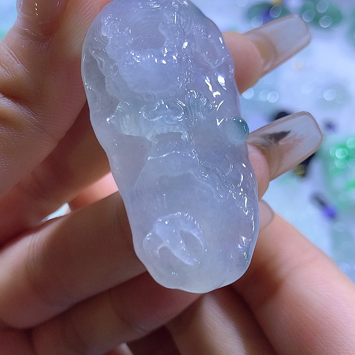 颈饰未镶嵌翡翠天然翡翠A货吊坠