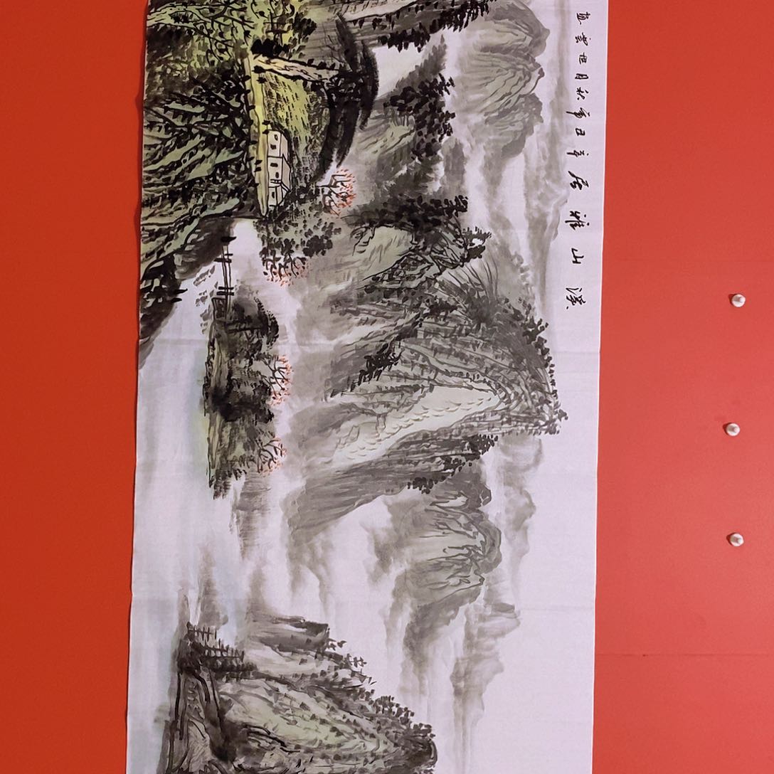 国画山水花鸟国画作品