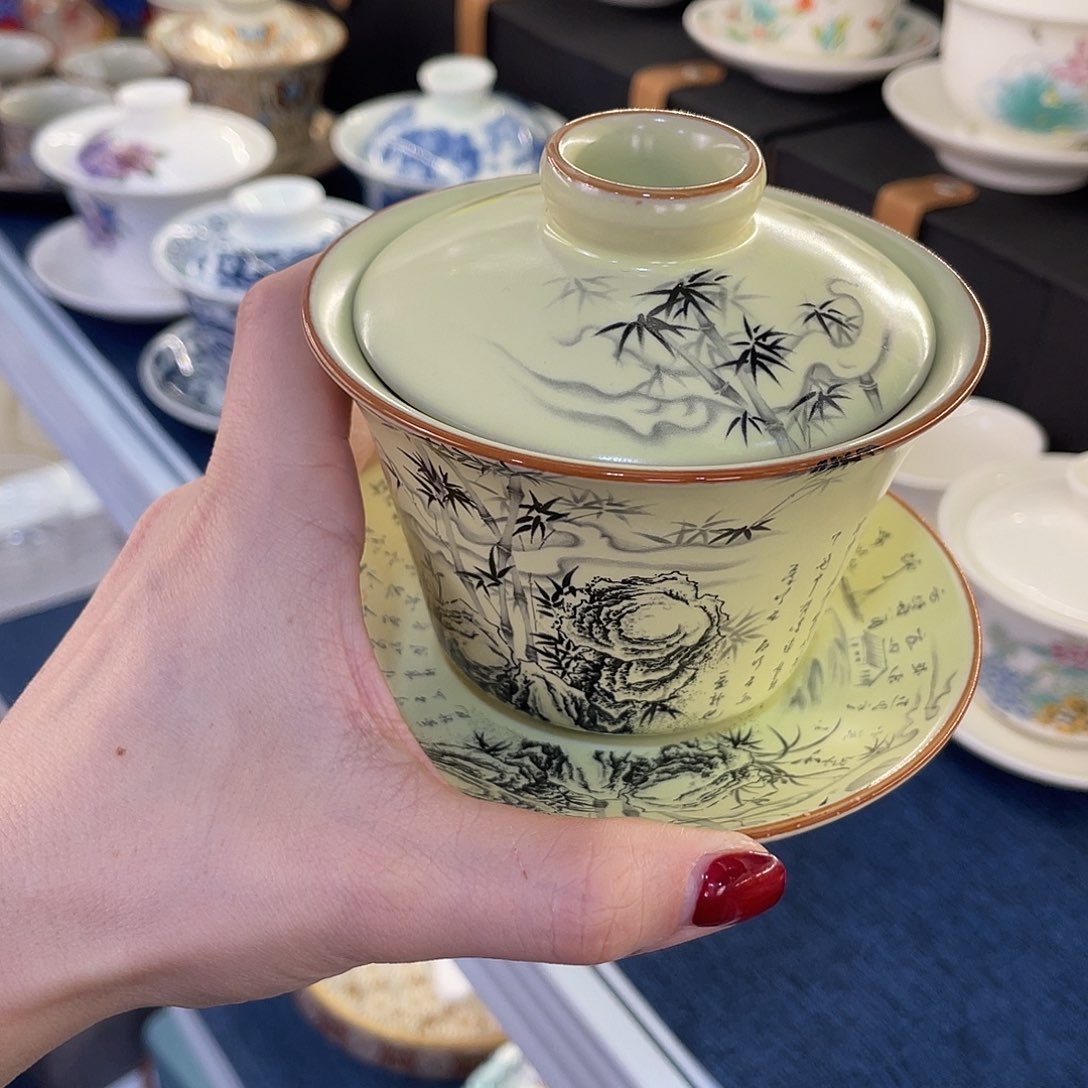 陶景德陶瓷盖碗茶具