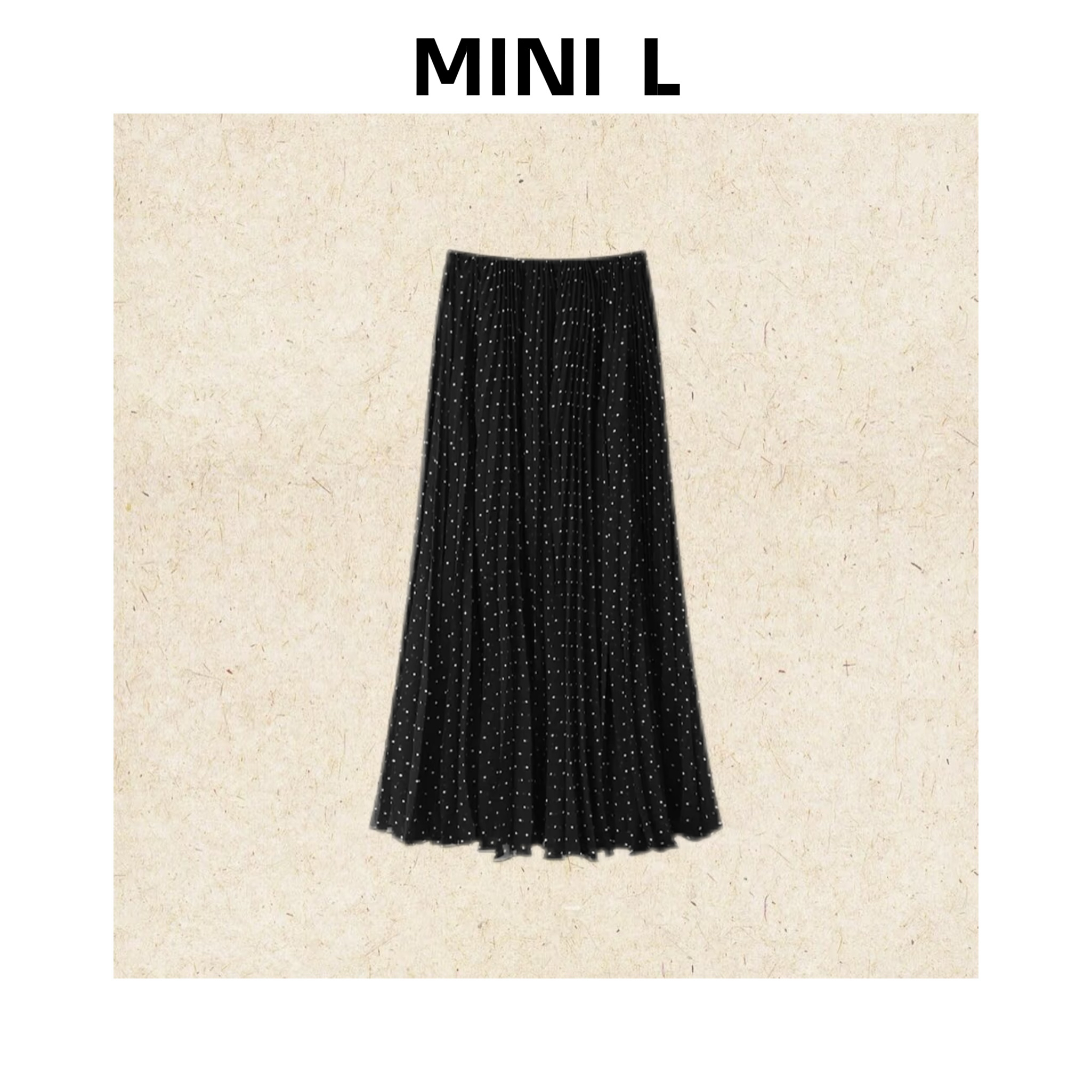 [MINI L]“伯爵夫人”真丝量感秩序悬垂美学波点半裙