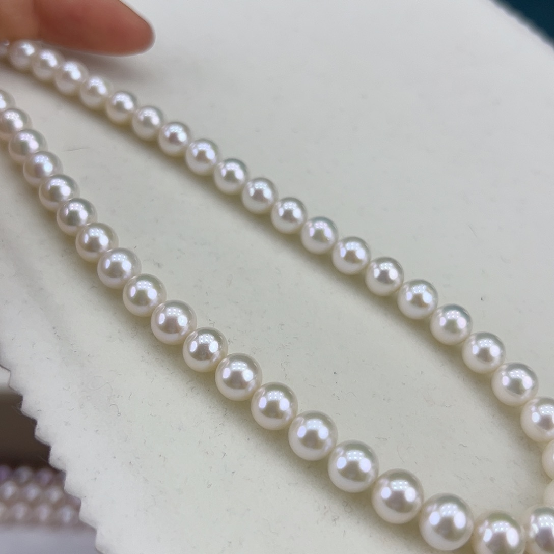 淡水珍珠银S925镶嵌颈饰➕7-8高品极光毕业版