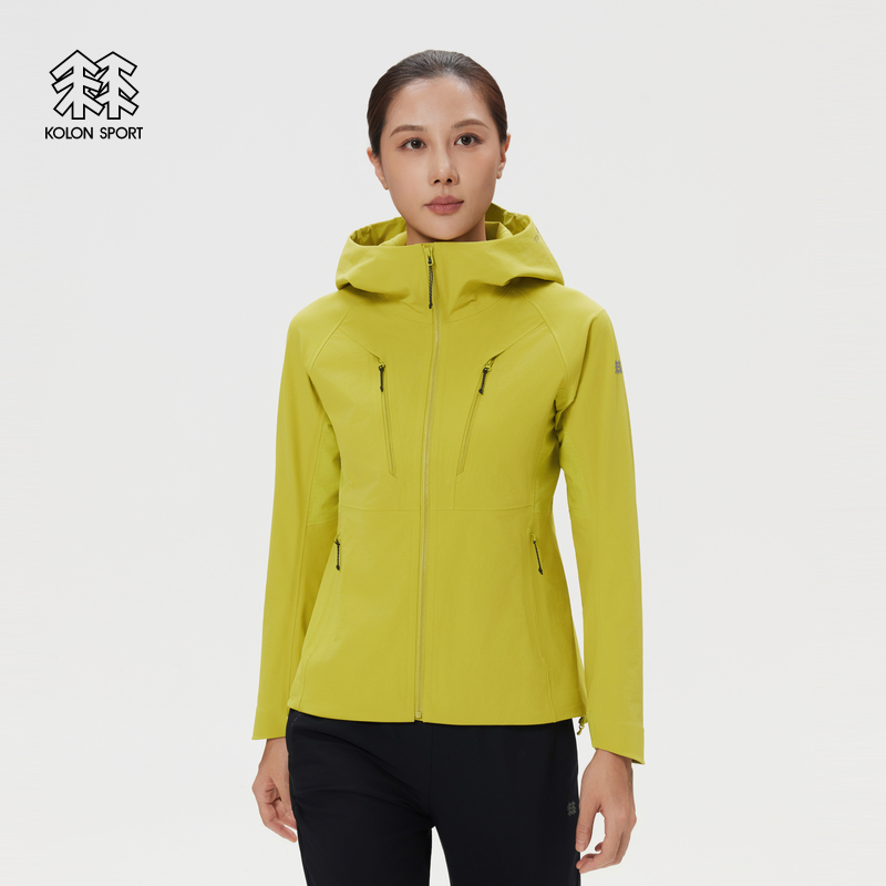 KOLON SPORT可隆软壳衣防泼水透湿防风耐磨女士Climbing软壳夹克