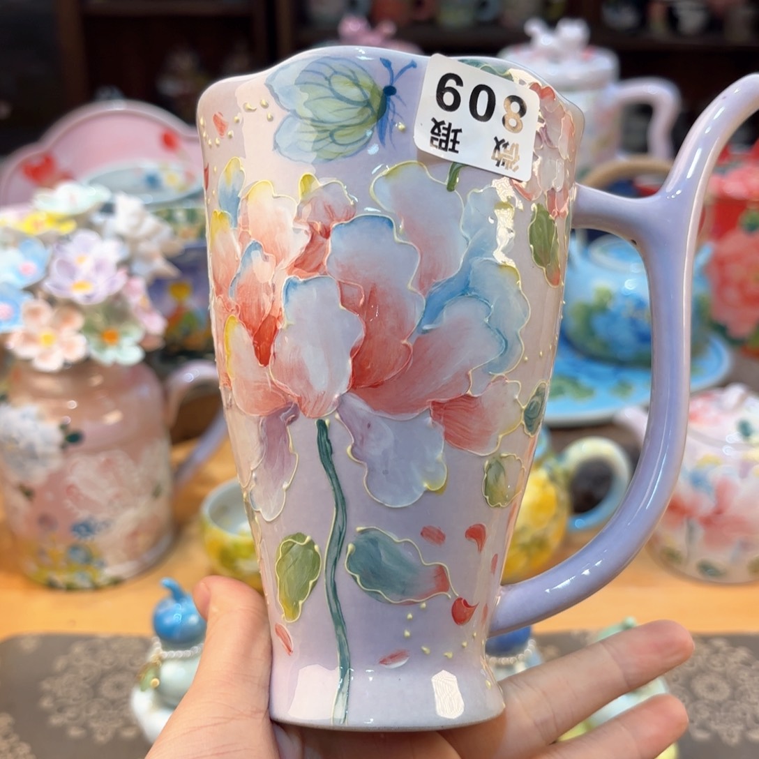 景德镇手绘高温釉下彩陶瓷茶具