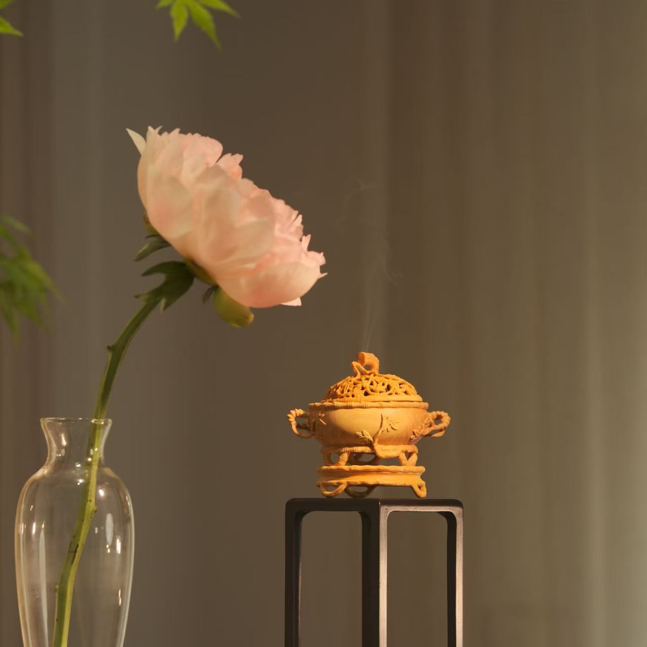 黄杨【竹影清风】茶室香炉