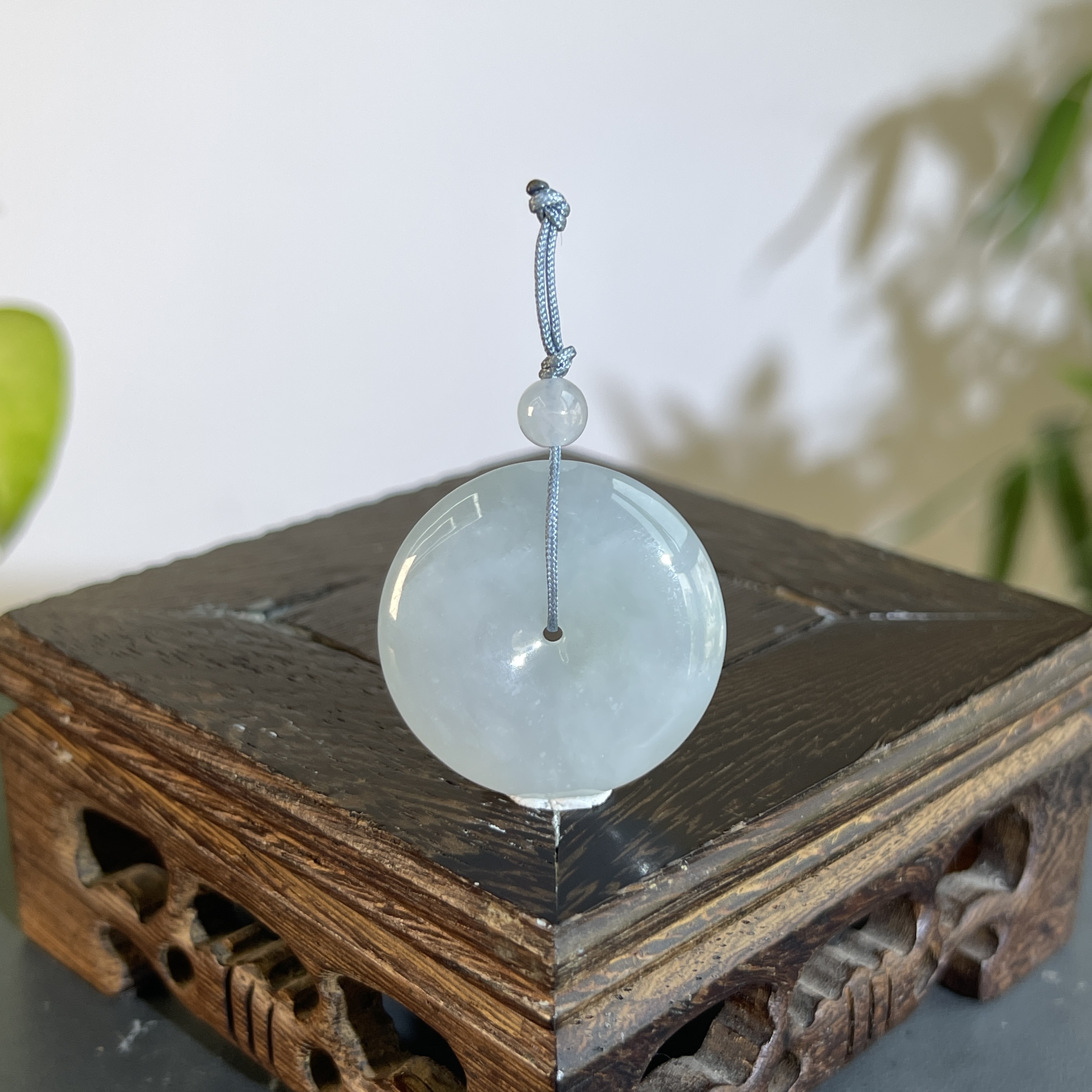 JGB02-016  天然缅甸A货翡翠  平安扣