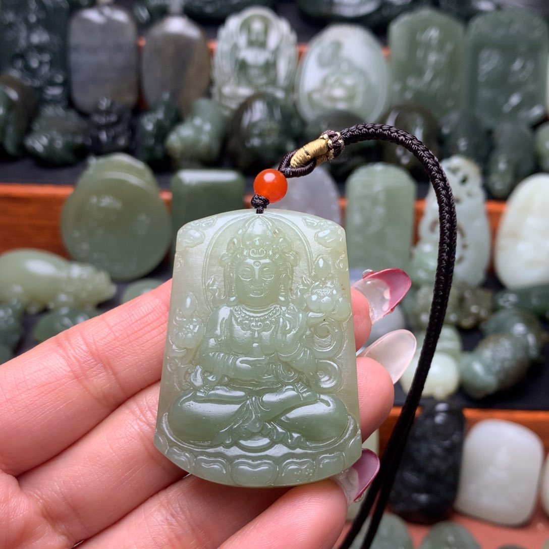 和田玉颈饰未镶嵌挂件111