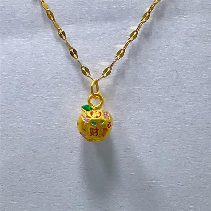 【瑶瑶专享】足金999投资金 无氰黄金吉言苹果 HJD1364