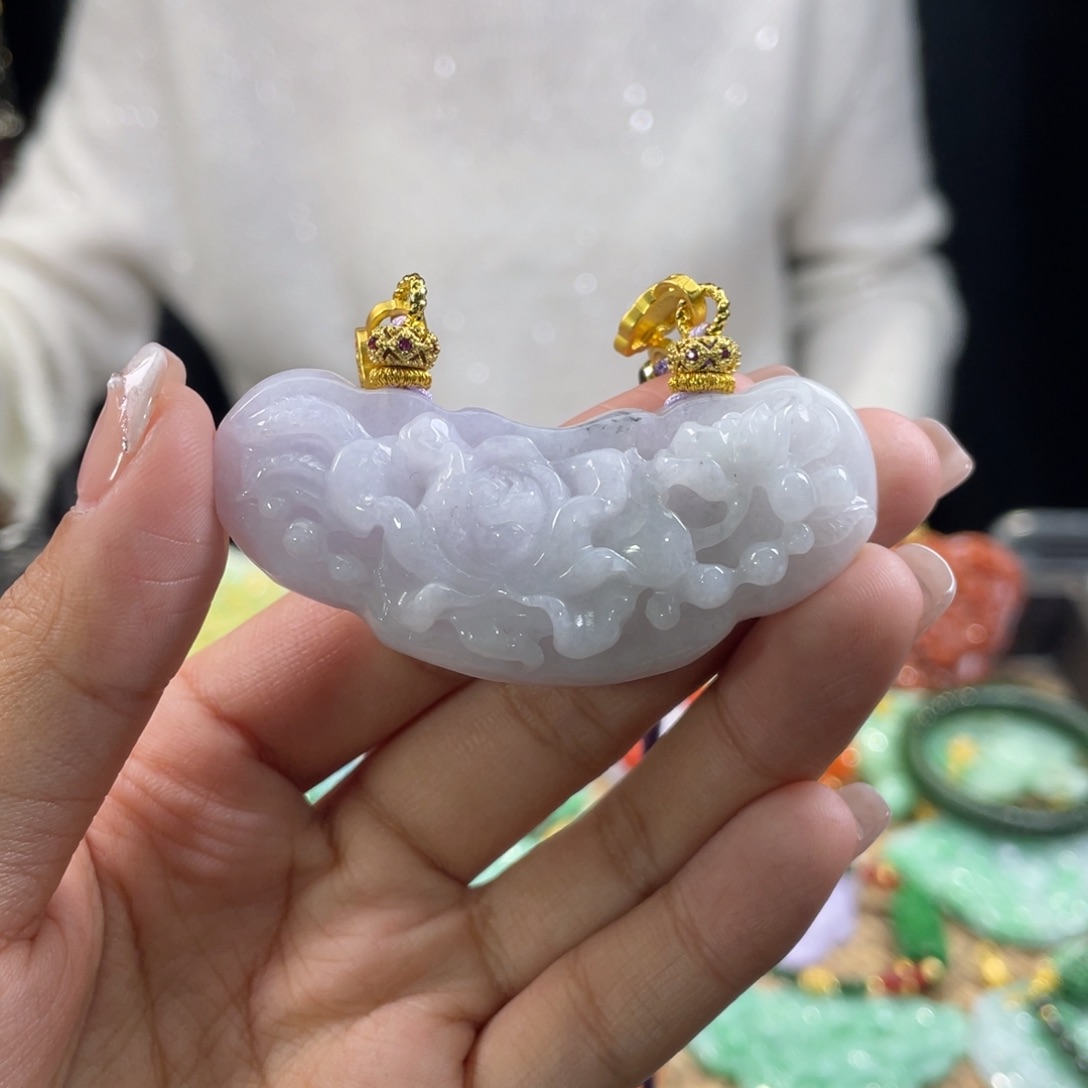 翡翠颈饰未镶嵌代编织