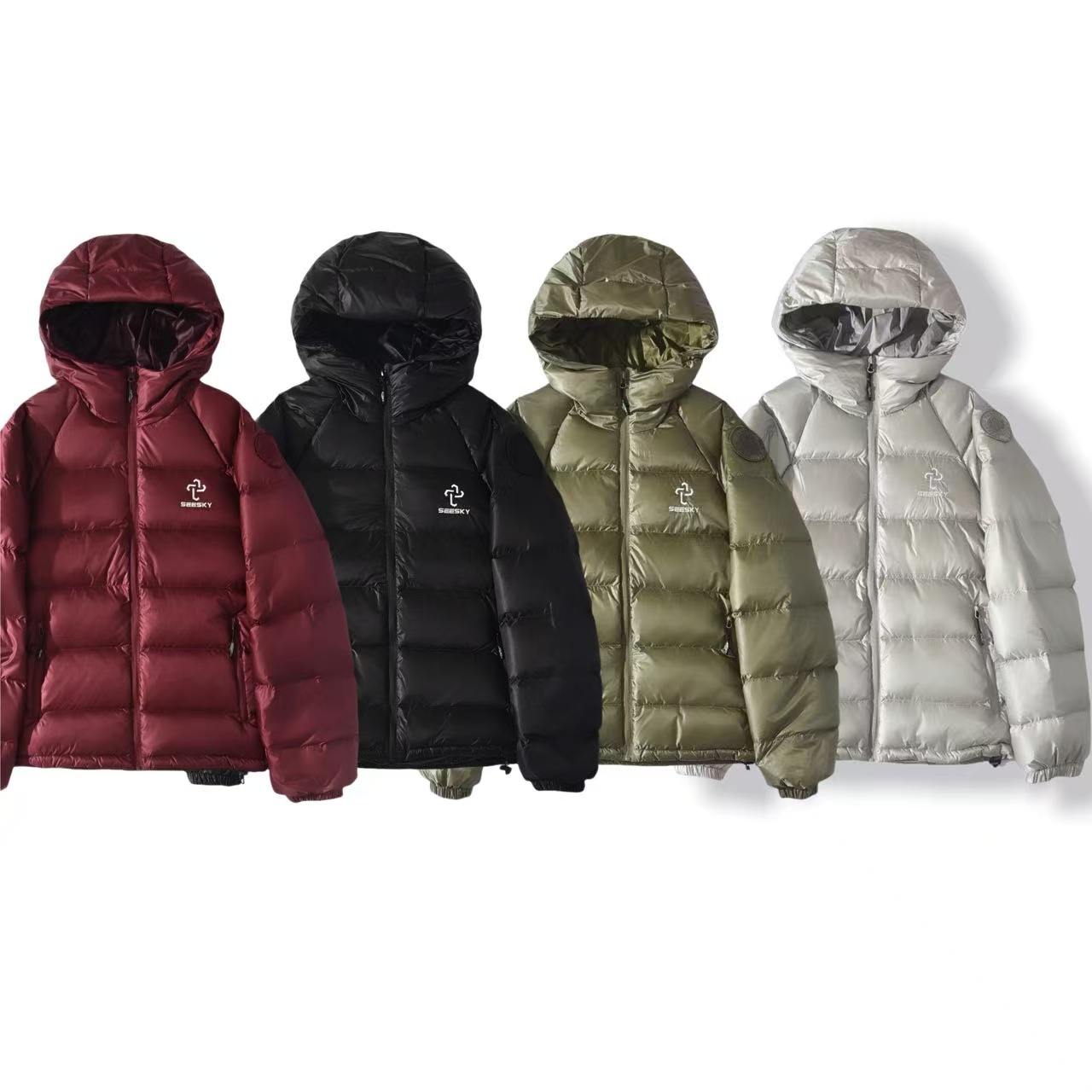 SeeSky羽绒服情侣冬季防风加厚保暖户外滑雪登山外套90白鸭绒8806
