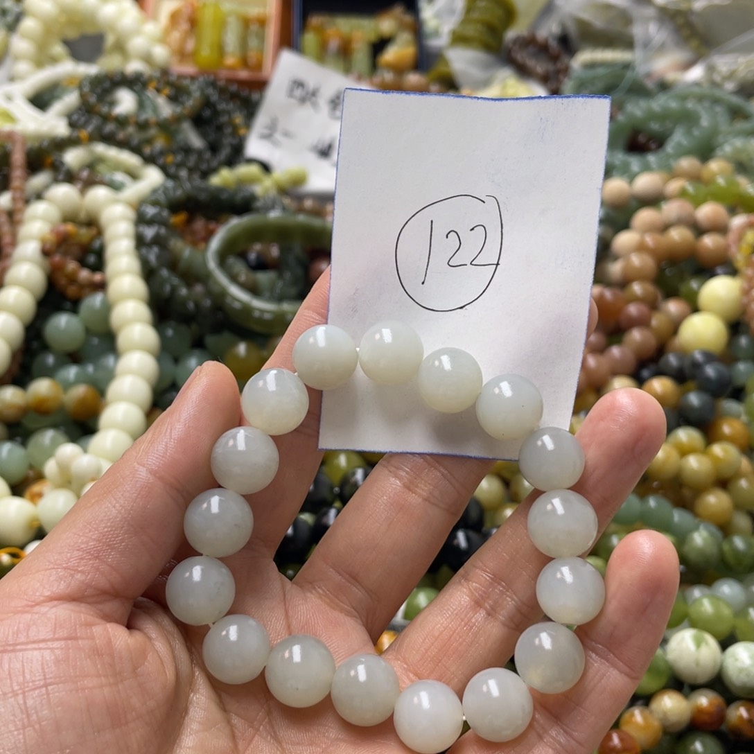 蛇纹石玉手链未镶嵌