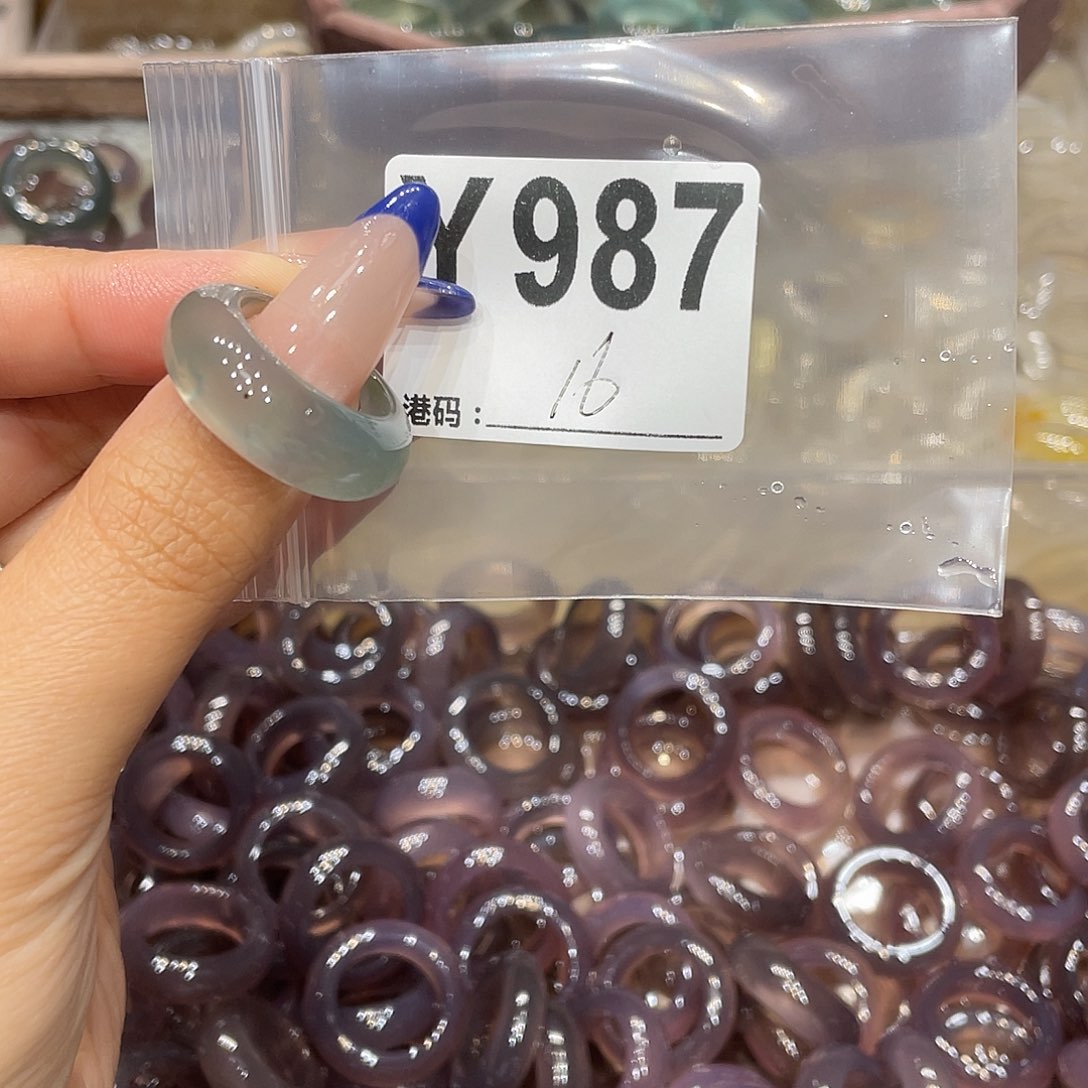 玛瑙/玉髓未镶嵌戒指987