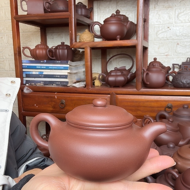 茶壶紫砂仿古300cc底槽清精工半手工