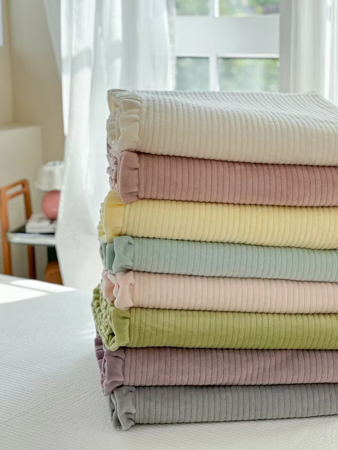 1212【新款加绒床盖】代替床单床褥 A类母婴床品 通用家用 绗缝舒适