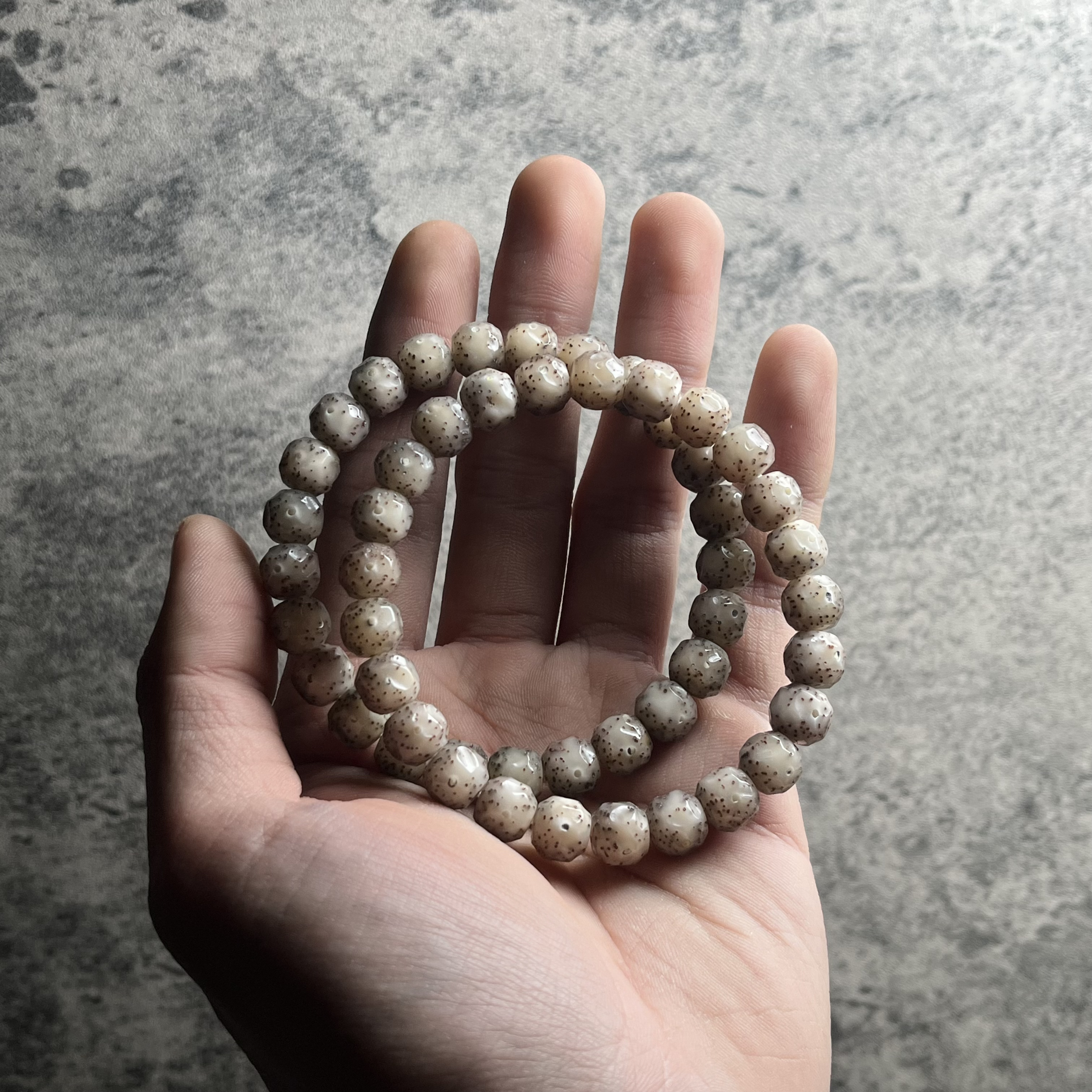 精品级8.9万象三代全玉化星月菩提手串A8.9QYH-1