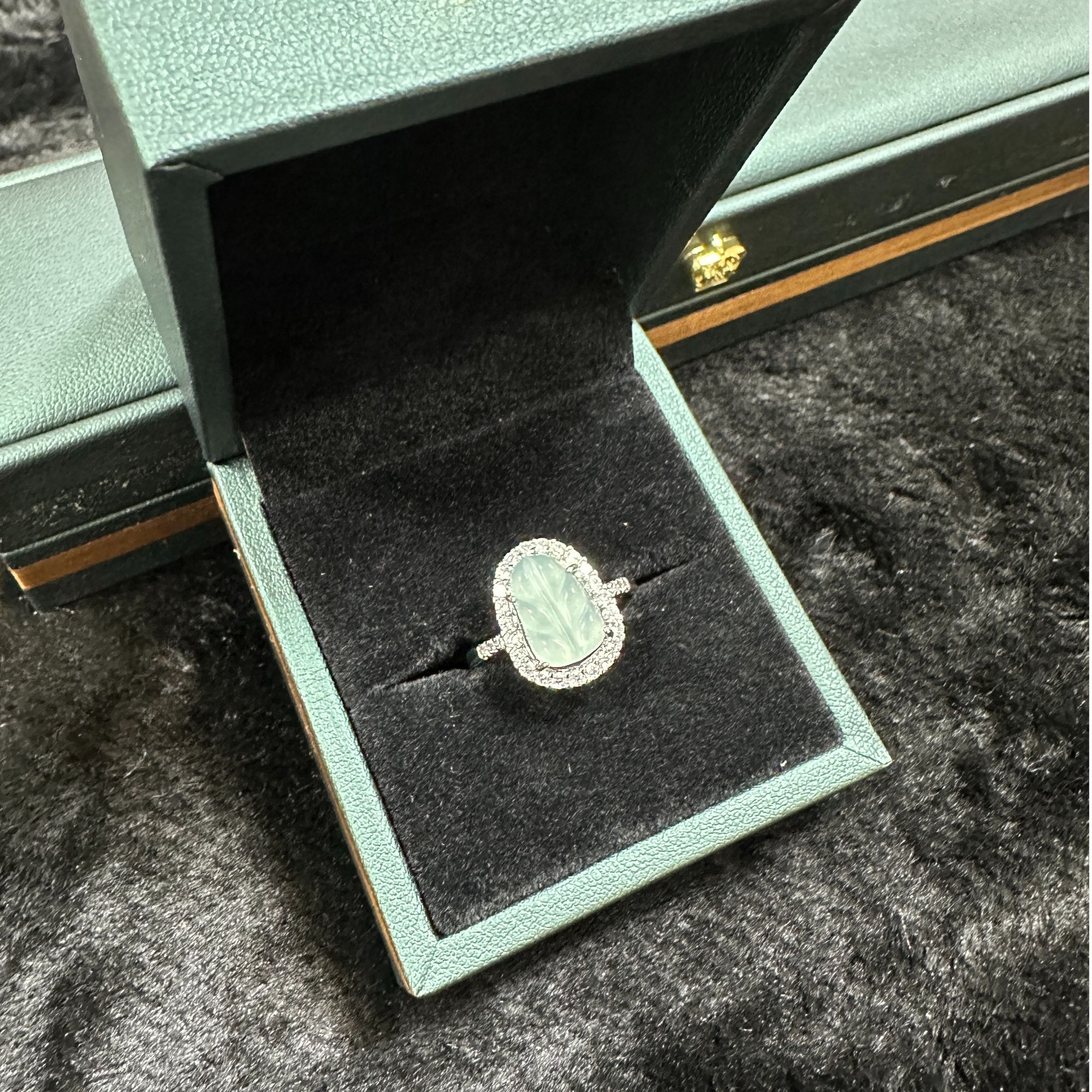 【专柜正品】手工diy百叶流光戒