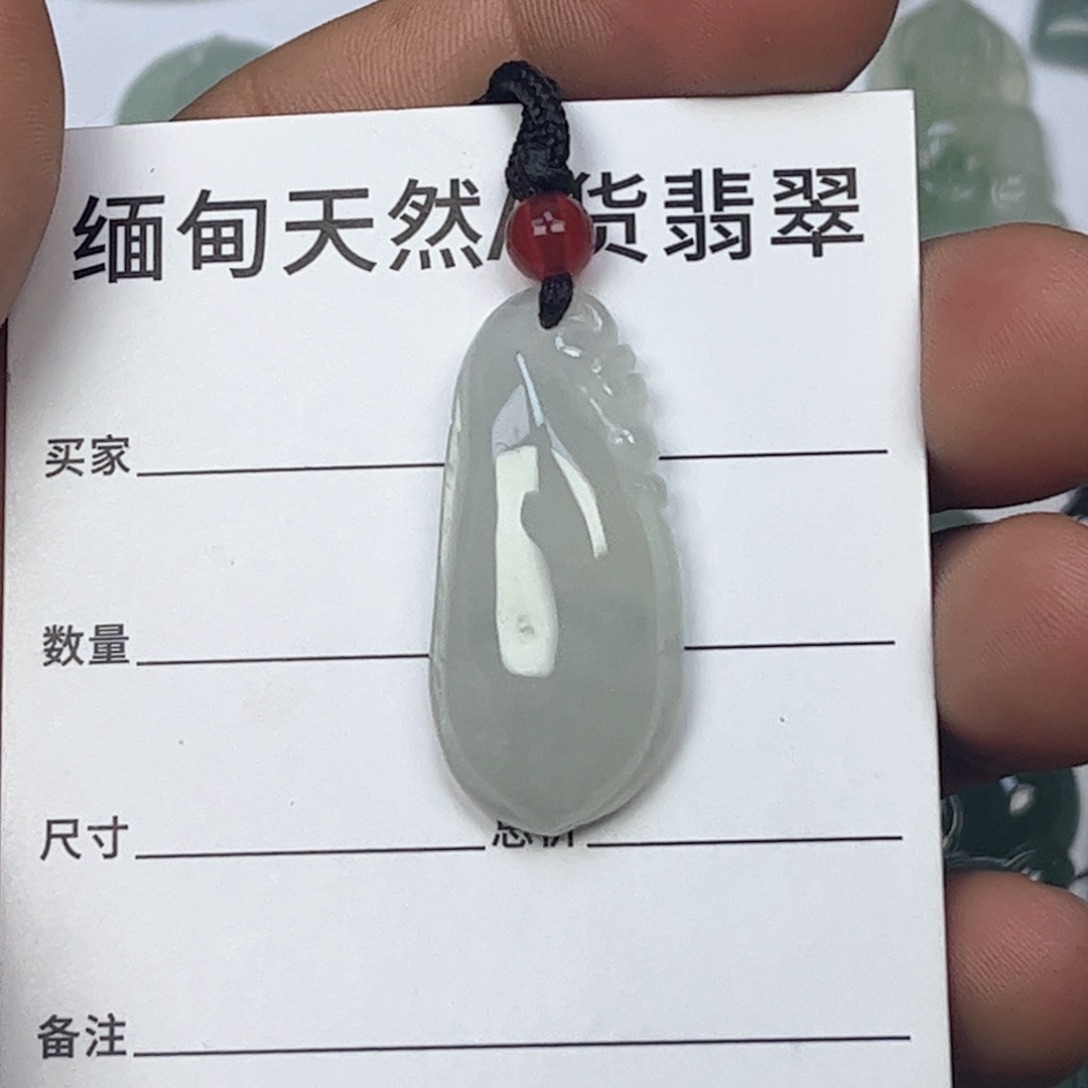 翡翠颈饰未镶嵌缅甸天然翡翠