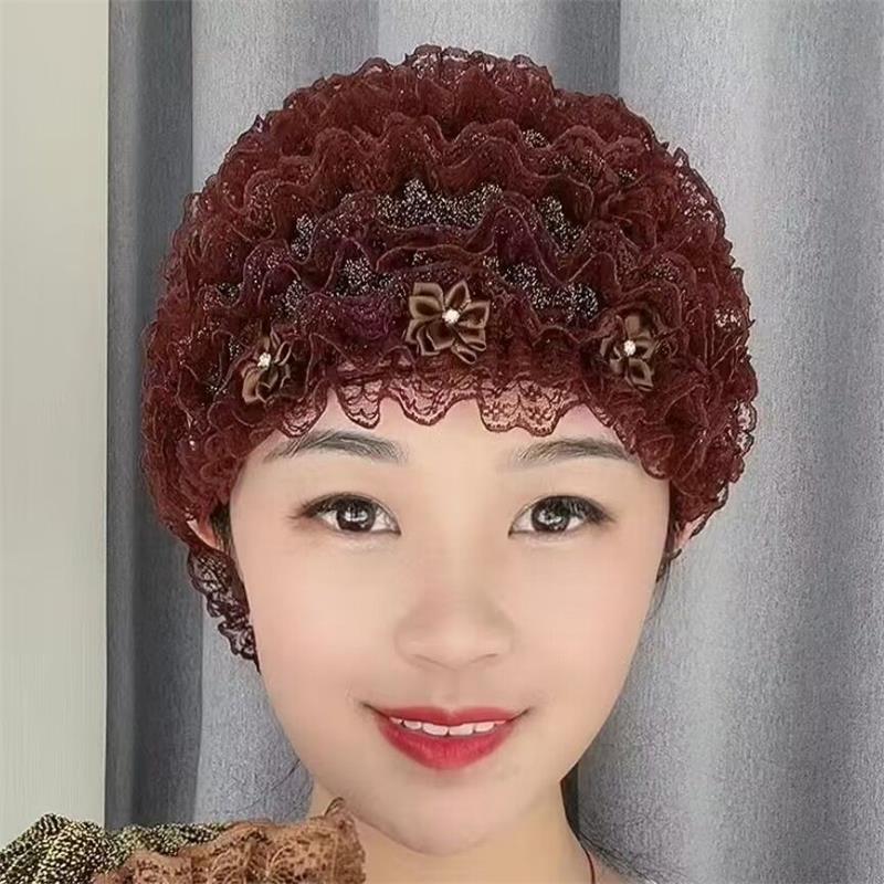 帽子女爆款美式大头围新款秋季时尚保暖包头帽网红防冻蕾丝花边帽