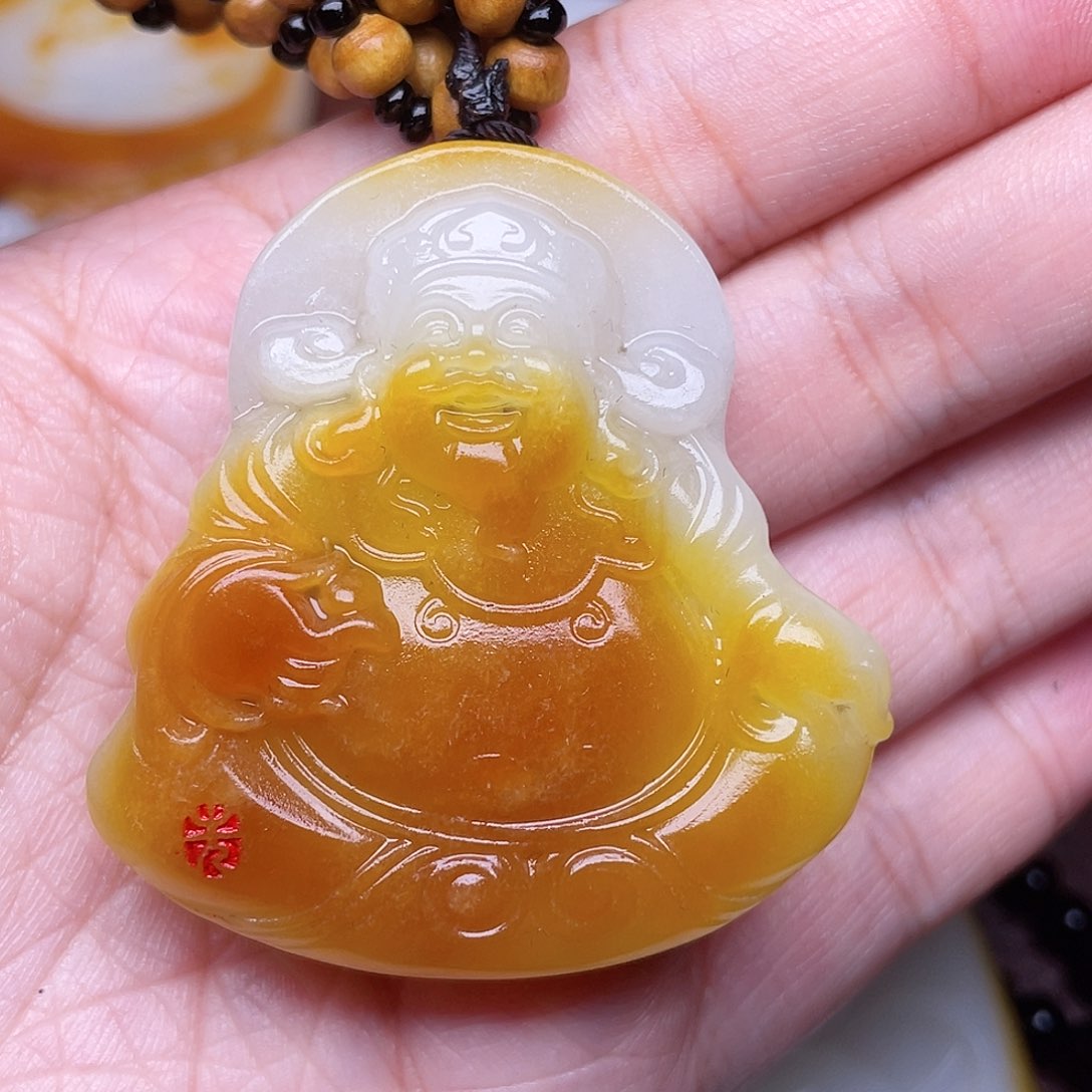 和田玉未镶嵌颈饰山****商