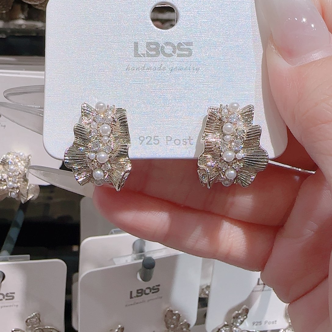 锆石铜合金925银耳环