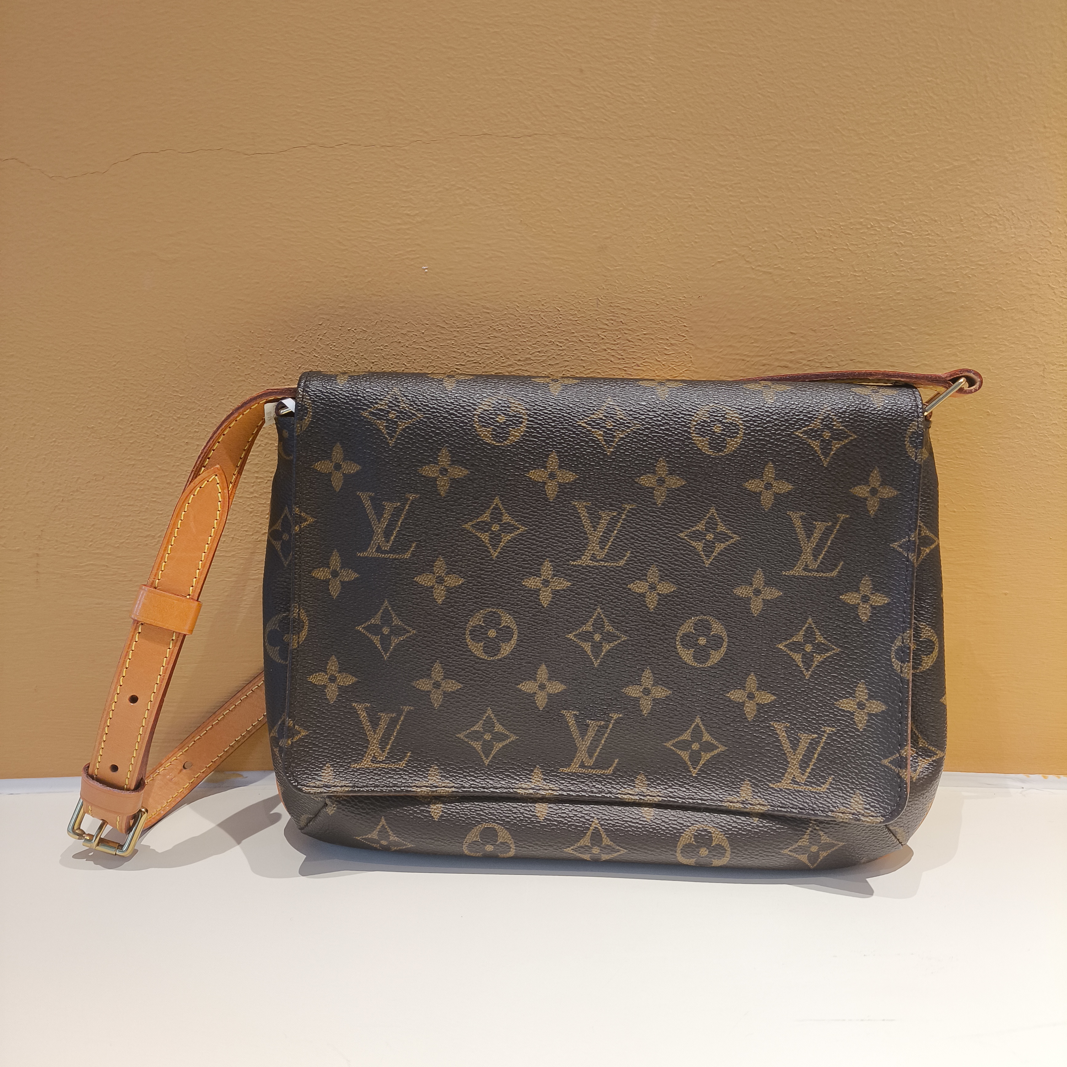 95新 LouisVuitton/路易威登 lv老花横版王妃包