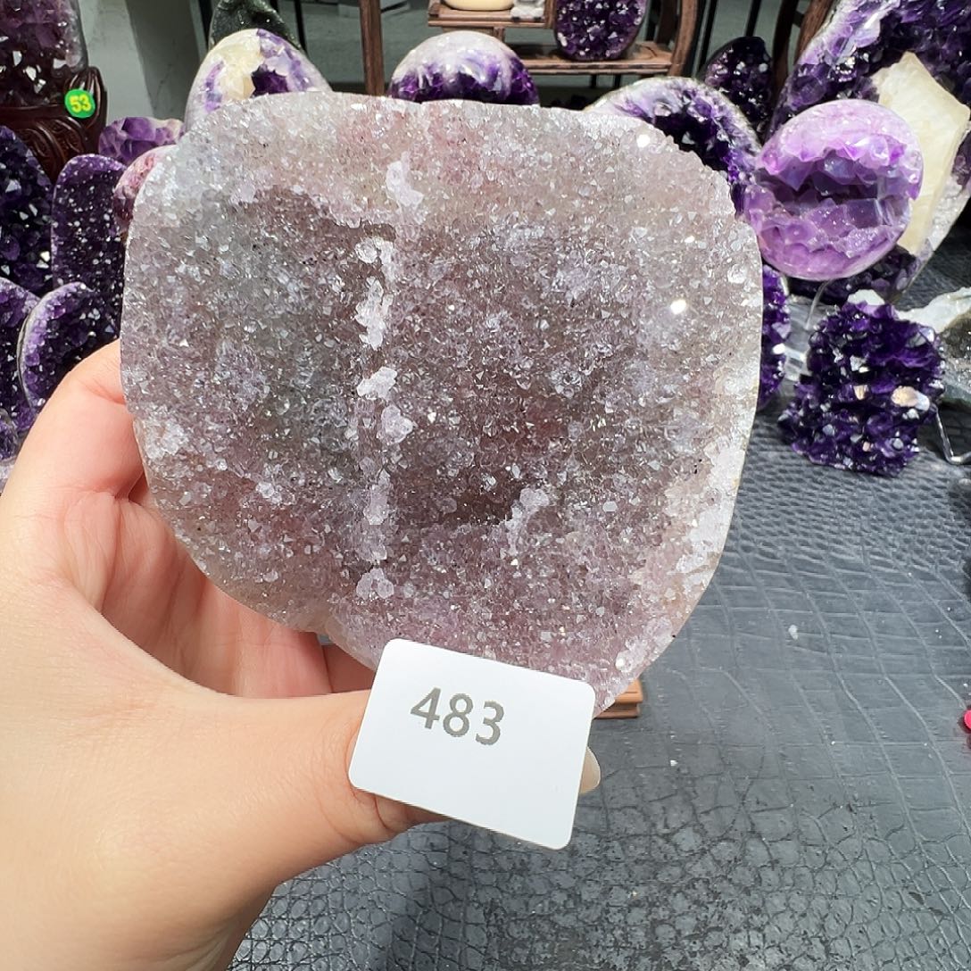 紫晶珠宝半成品未镶嵌