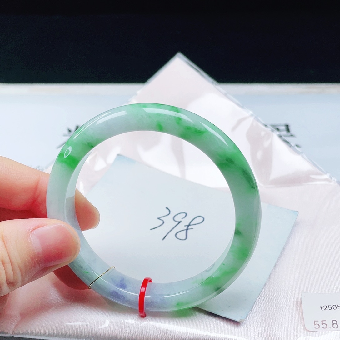 翡翠未镶嵌手镯55➕圈口