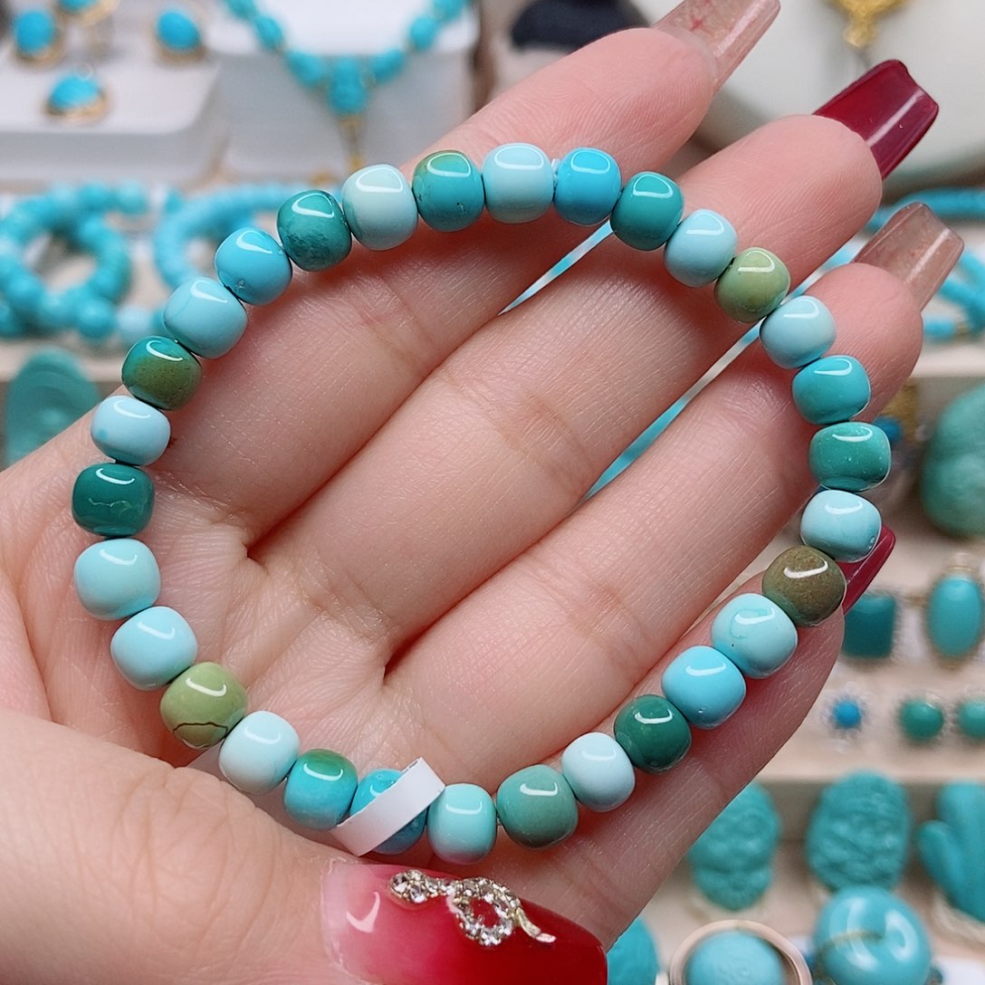 绿松石老型单圈6.5未镶嵌