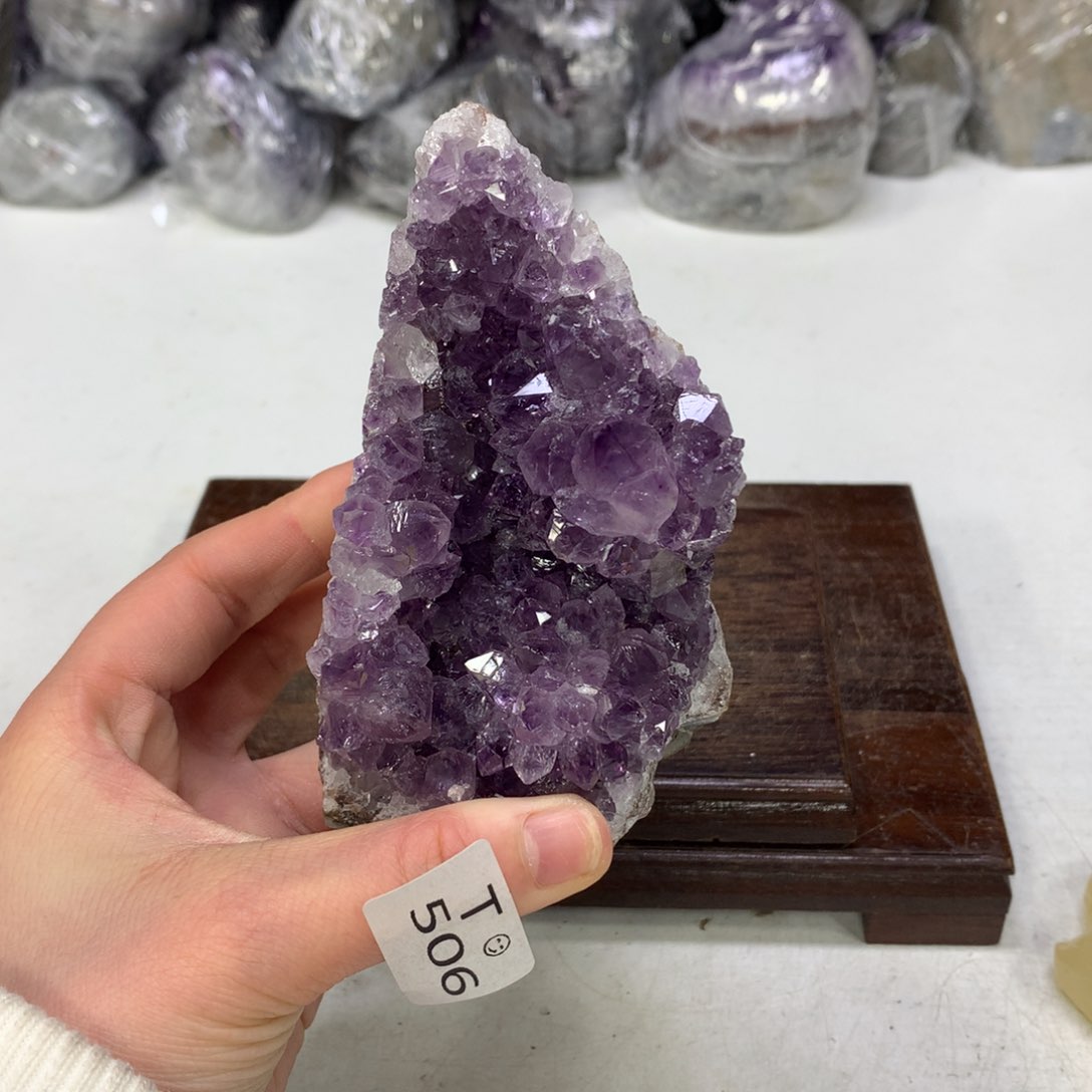 紫晶摆件未镶嵌水晶