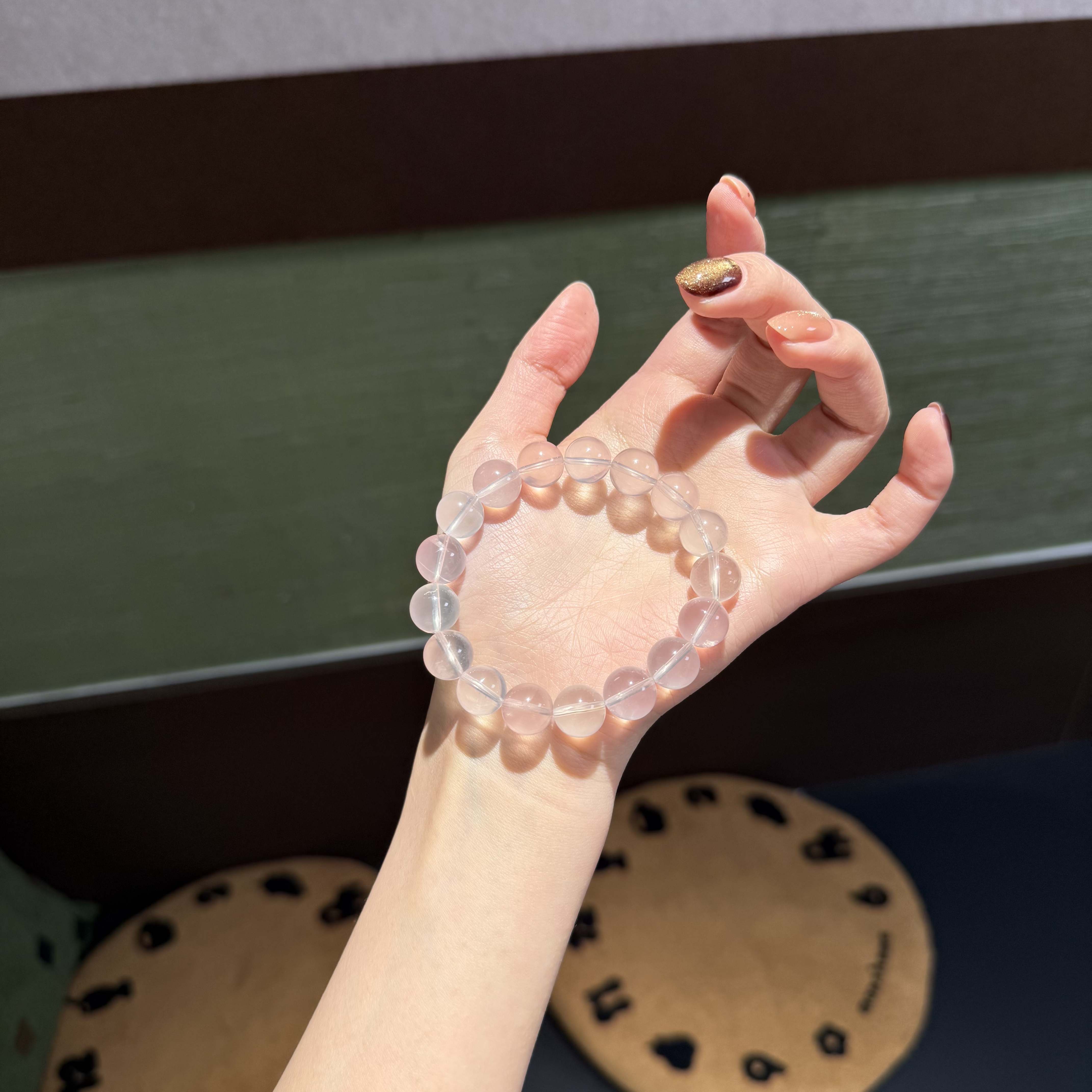 *惑世美人*净体粉水晶多宝手串 多样性发其一