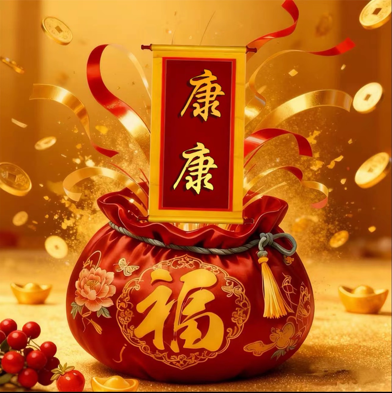 2号康康【推荐】生肖福贴挂饰