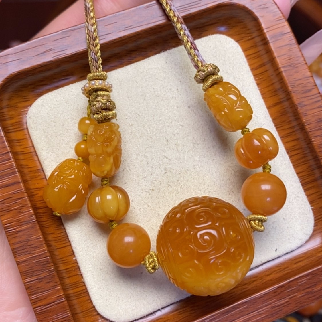 【闪购商品】蜜蜡颈饰未镶嵌项链