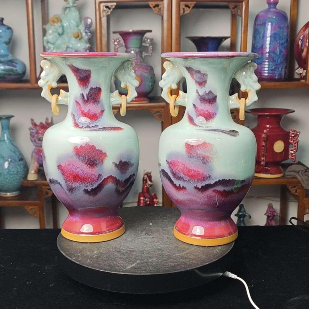 摆件钧瓷摆件神后镇钧瓷摆件