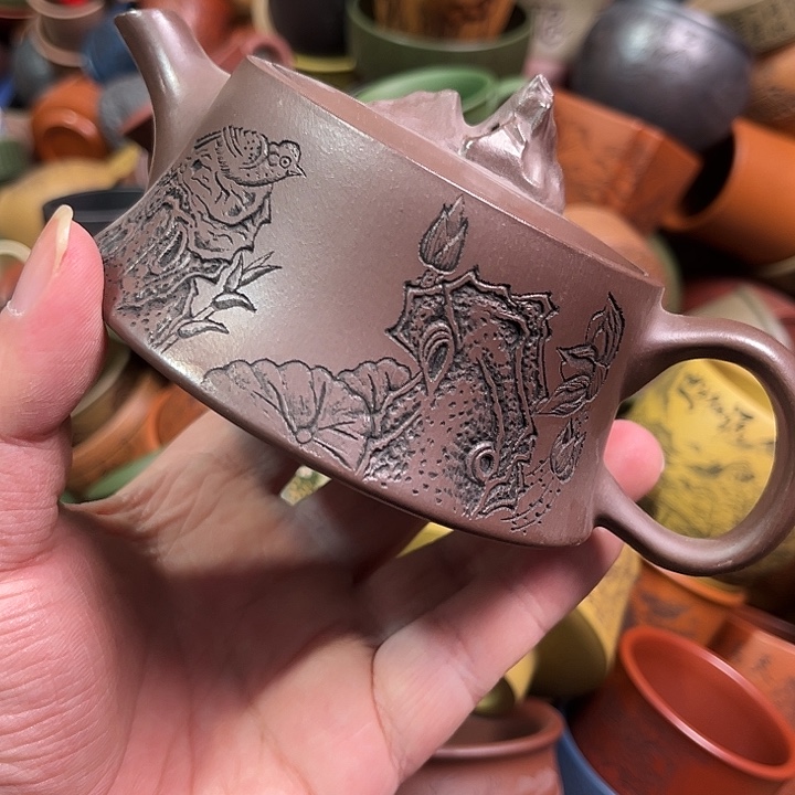 紫砂茶杯全手工紫砂主人杯