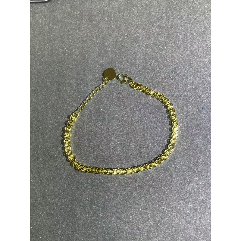 a1789黄色钱币手链多样性发货