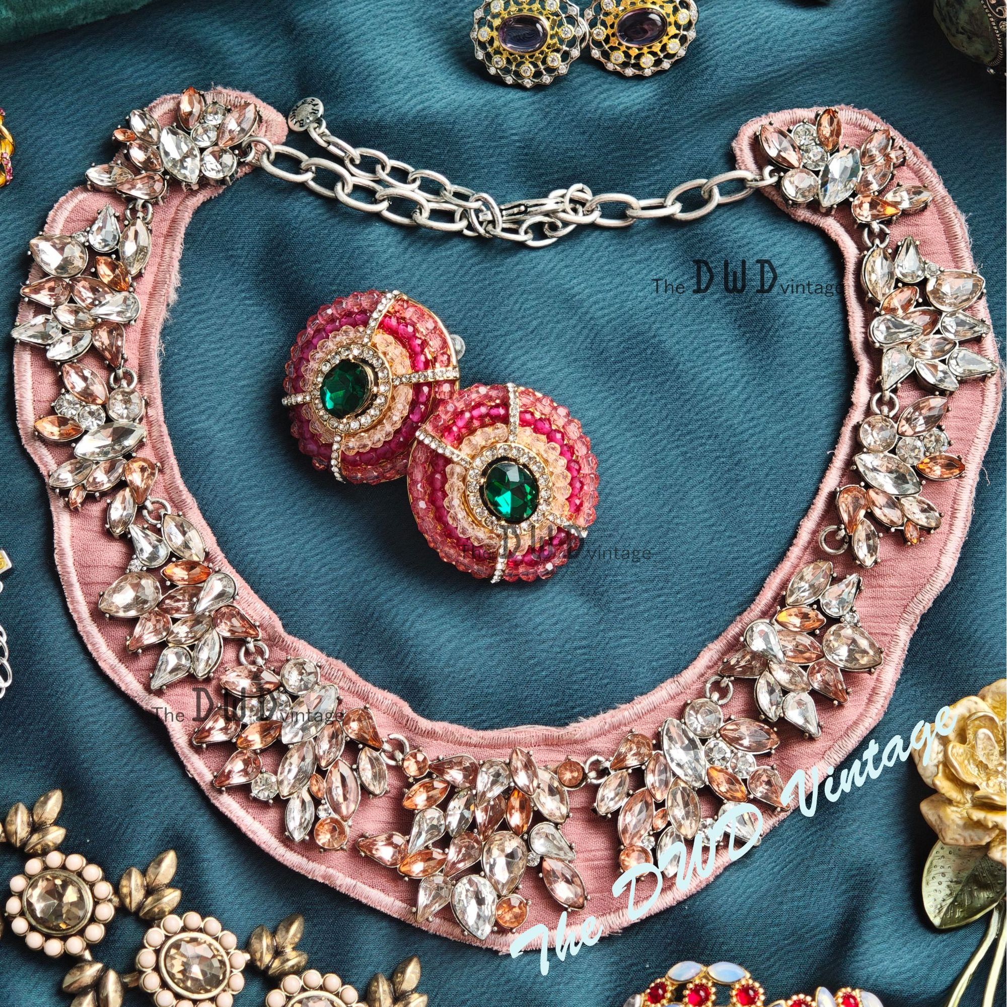 铜合金锆石耳饰 直播间特供中古耳饰368通用复古个性小众奢华