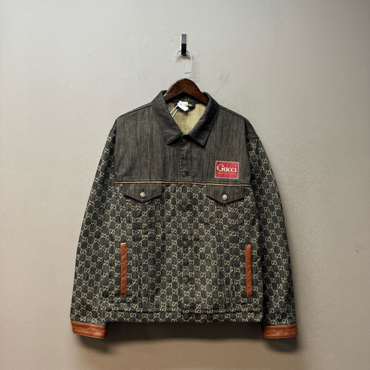 GUCCI 古驰 /04648/ 老花牛仔外套 52码 公价两万多