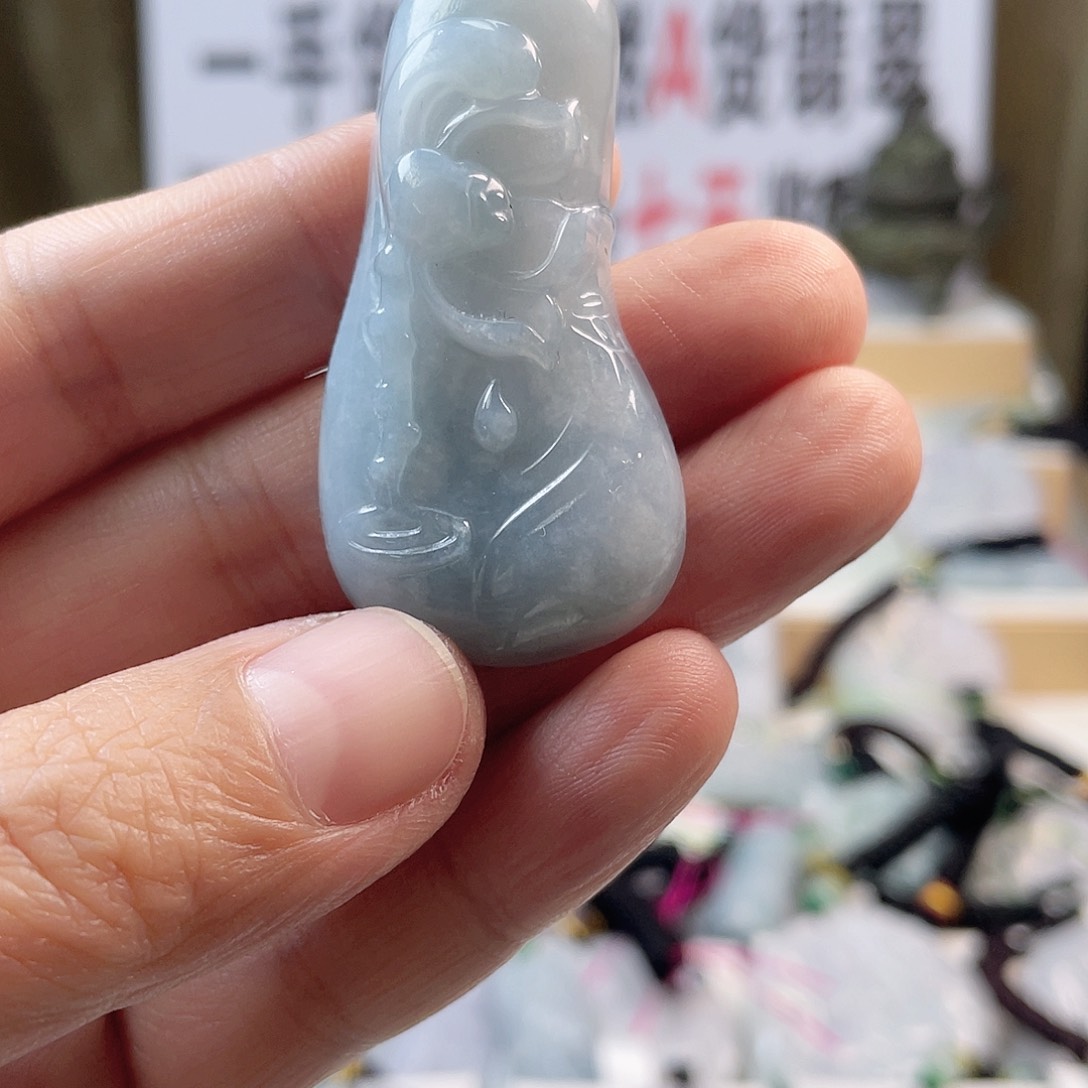 翡翠颈饰未镶嵌0479挂件