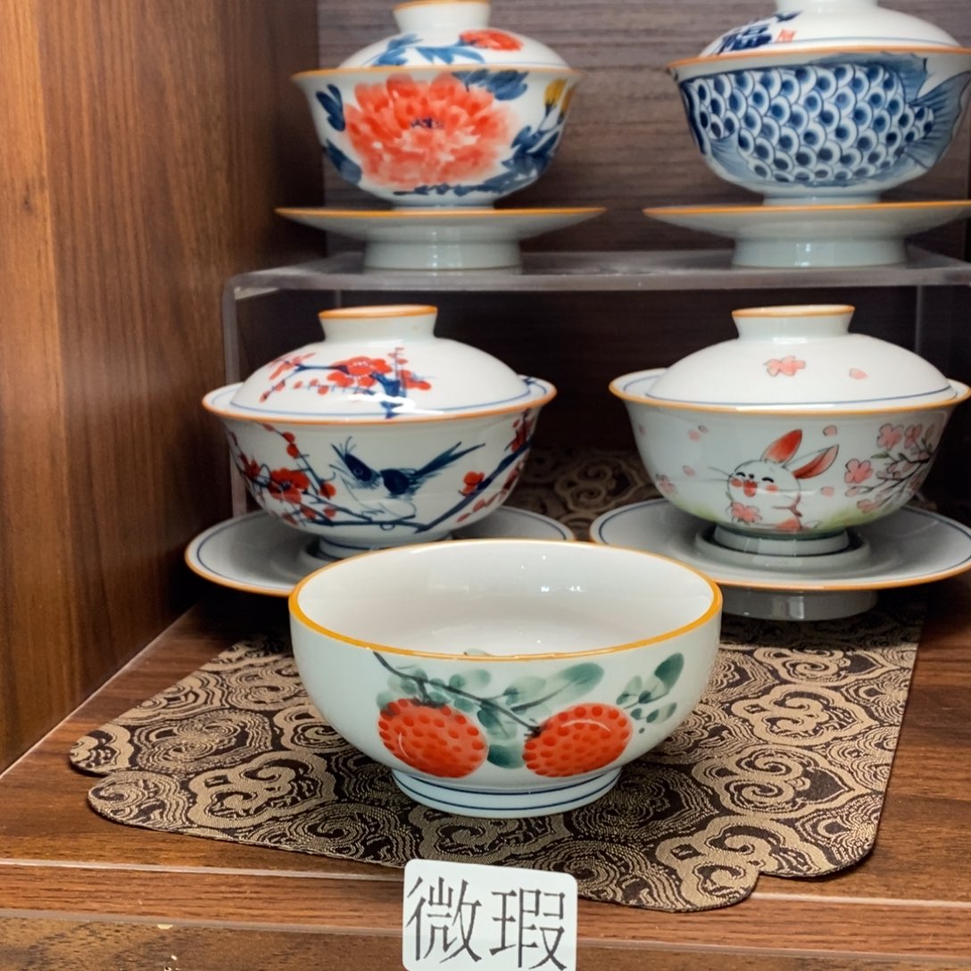 釉下彩手工绘制手工绘制