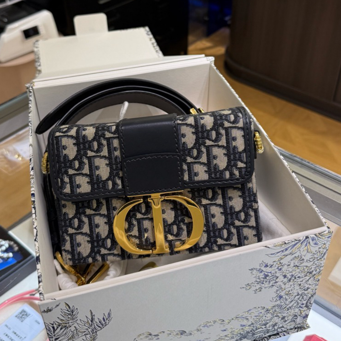 99新 DIOR/迪奥 18487784/KIKIFIFI/蒙田盒子包