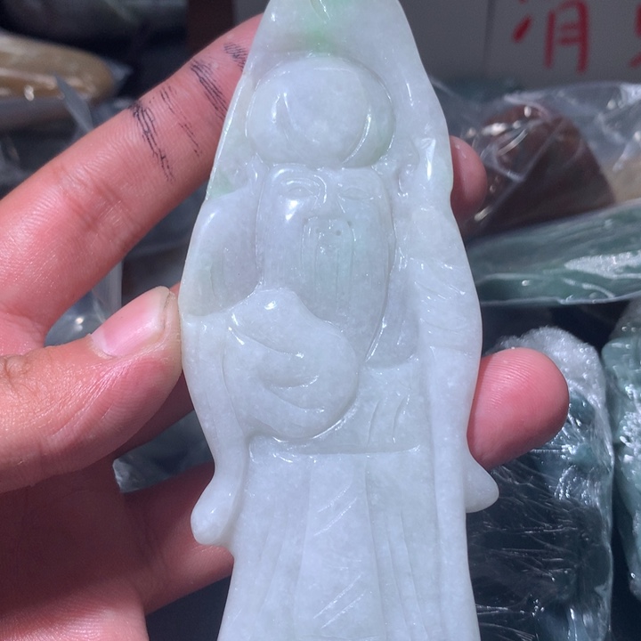 翡翠未镶嵌颈饰保真天然a货翡翠