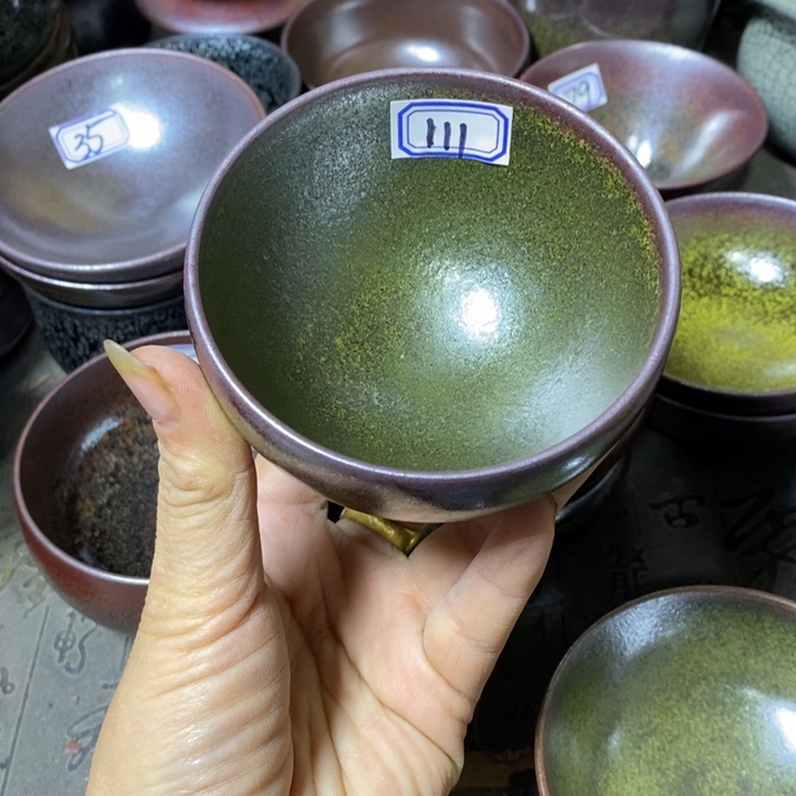 又***只茶盏建阳建盏微瑕柴烧