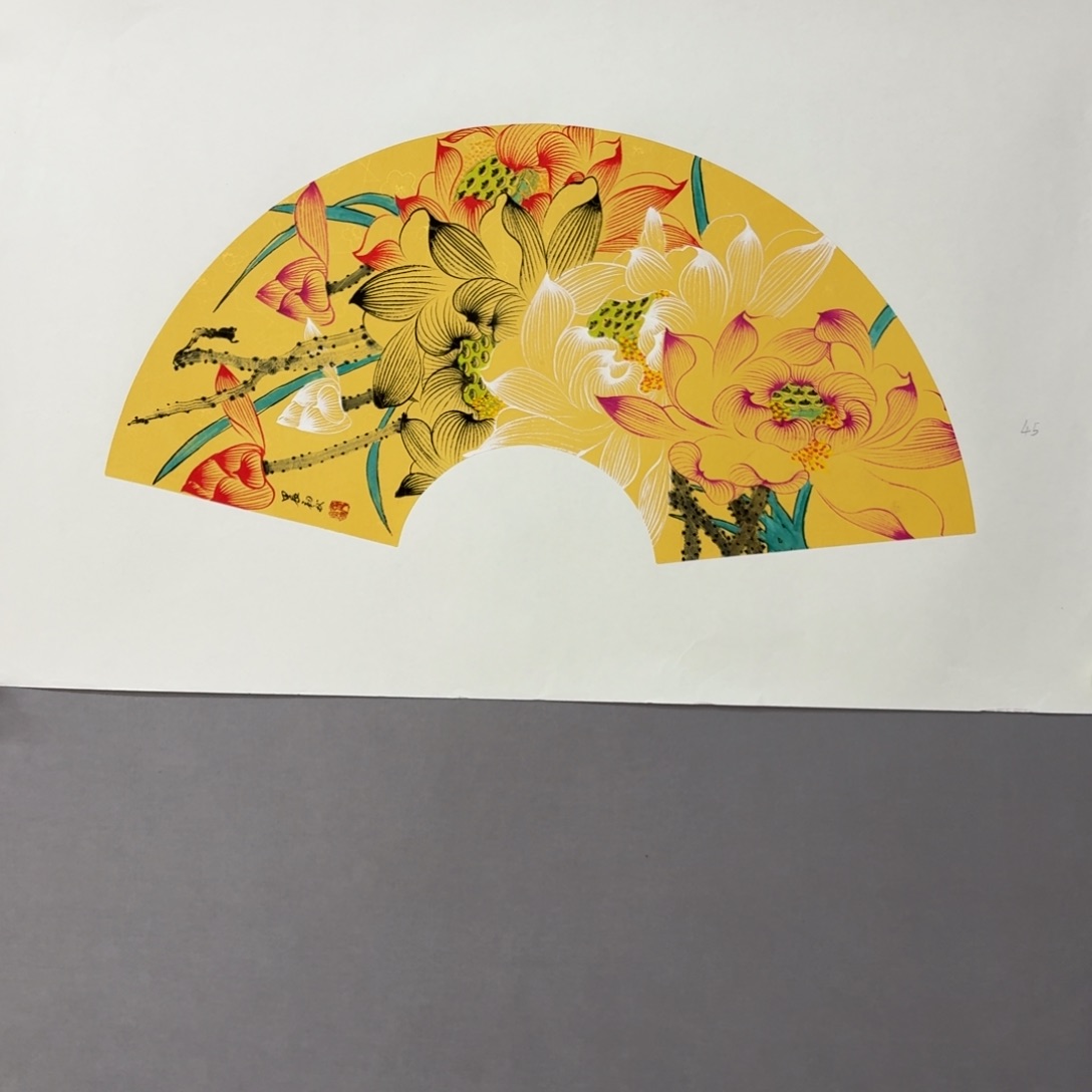 国画艺术家真人手绘